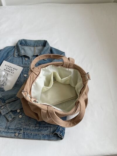 stylub Corduroy Solid Large Tote Bag