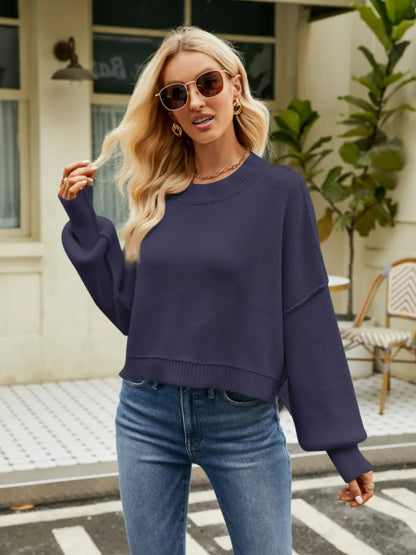 Stylub Cozy Lantern Sleeve Sweater