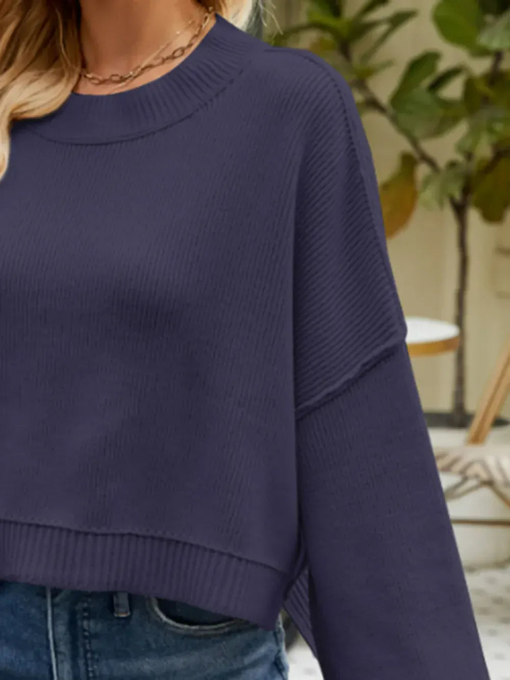 Stylub Cozy Lantern Sleeve Sweater