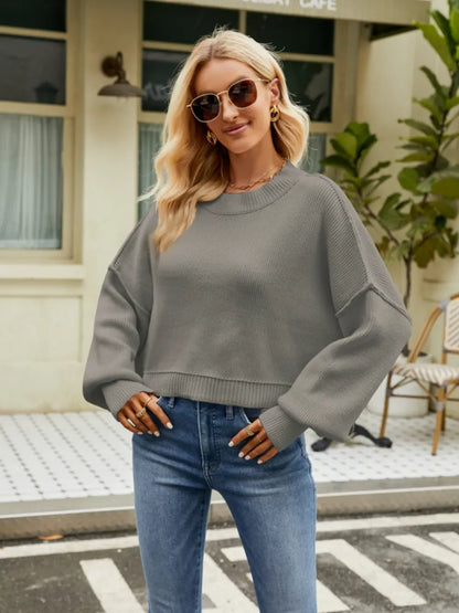 Stylub Cozy Lantern Sleeve Sweater