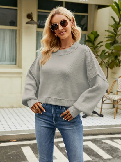 Stylub Cozy Lantern Sleeve Sweater