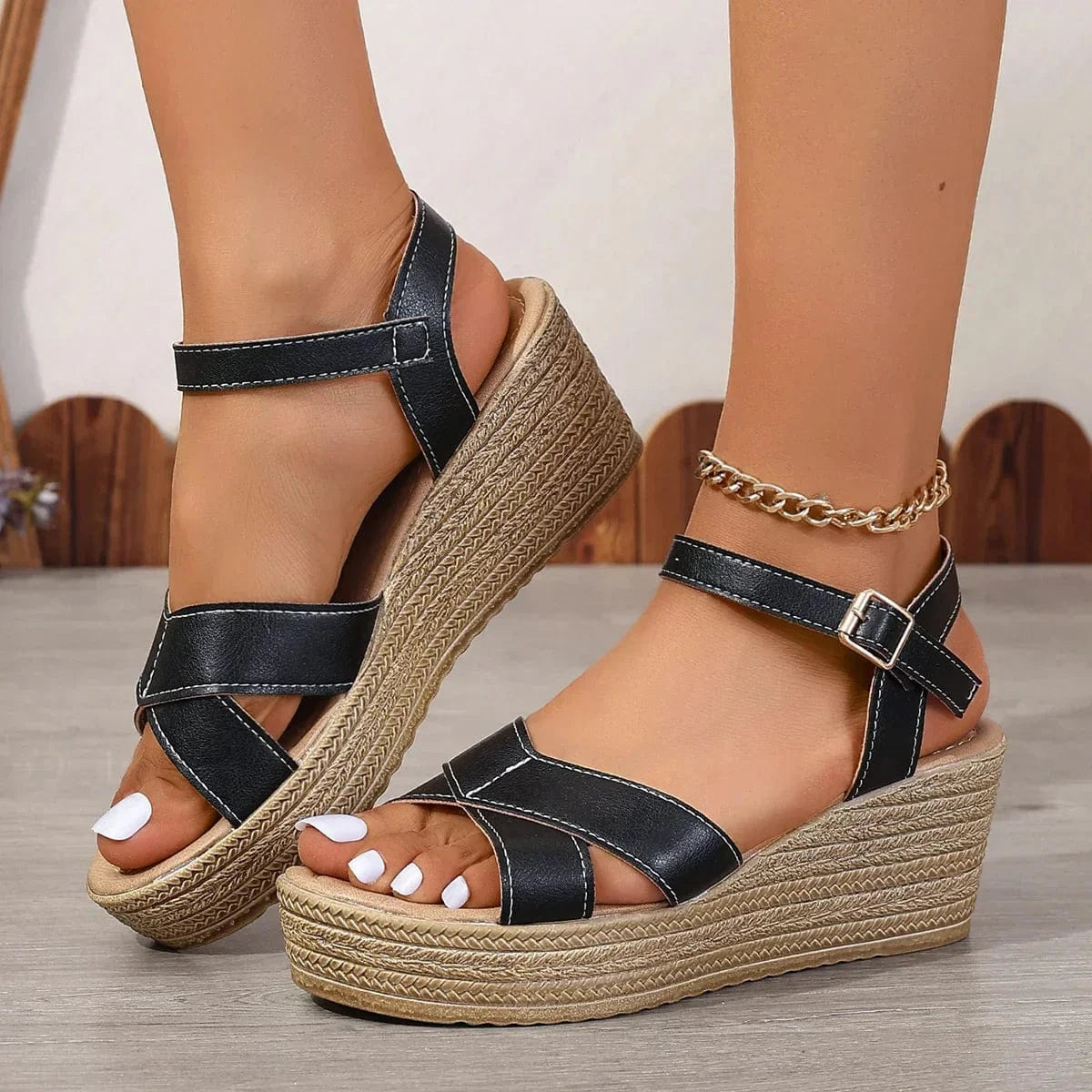 stylub Daphnie™ - Elegant Wedge Sandals