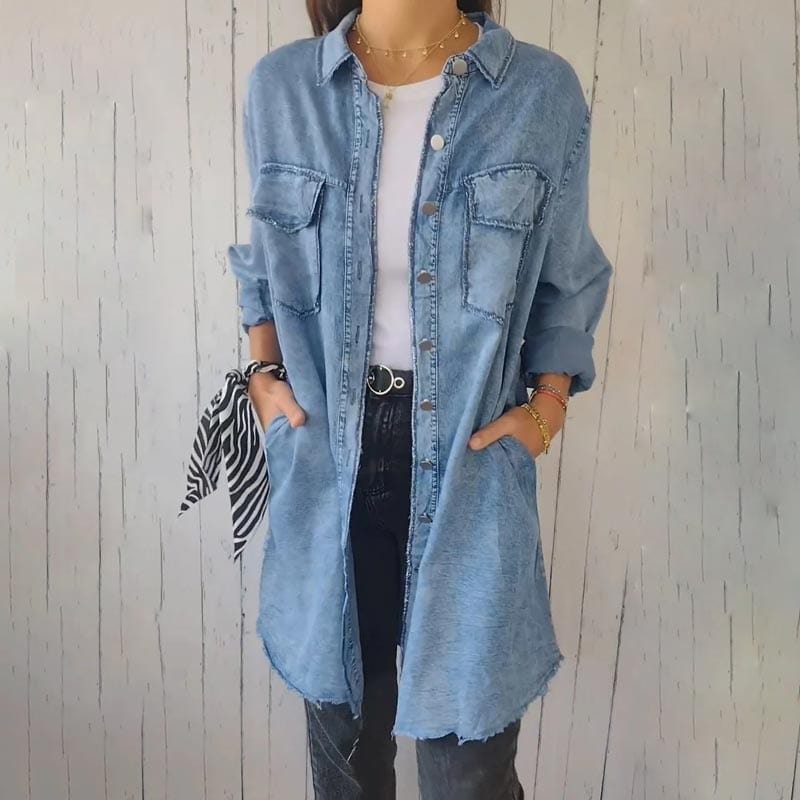stylub Deandra™ - Oversized Denim Shirt