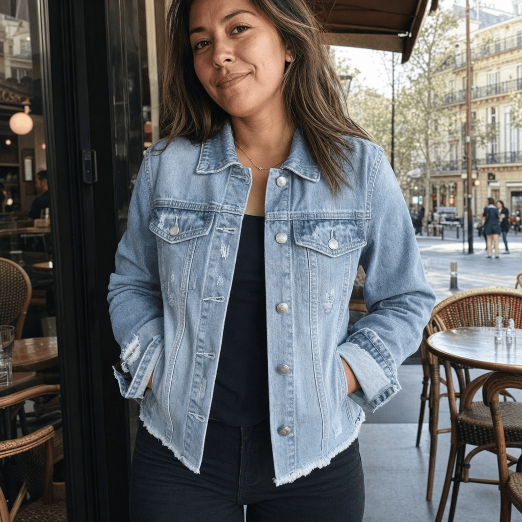 Stylub Distressed Denim Jacket — Vintage Cool You'll Reach for Every Day