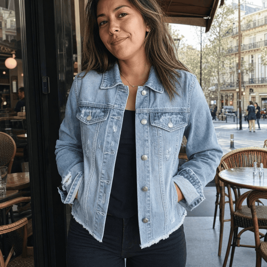 Stylub Distressed Denim Jacket — Vintage Cool You'll Reach for Every Day