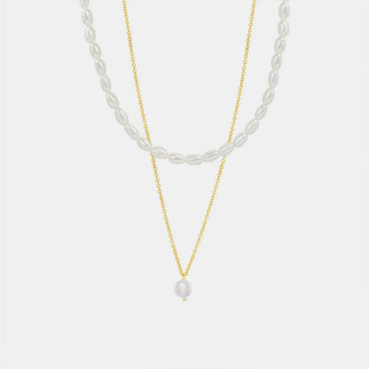 stylub Double-Layered Freshwater Pearl Necklace