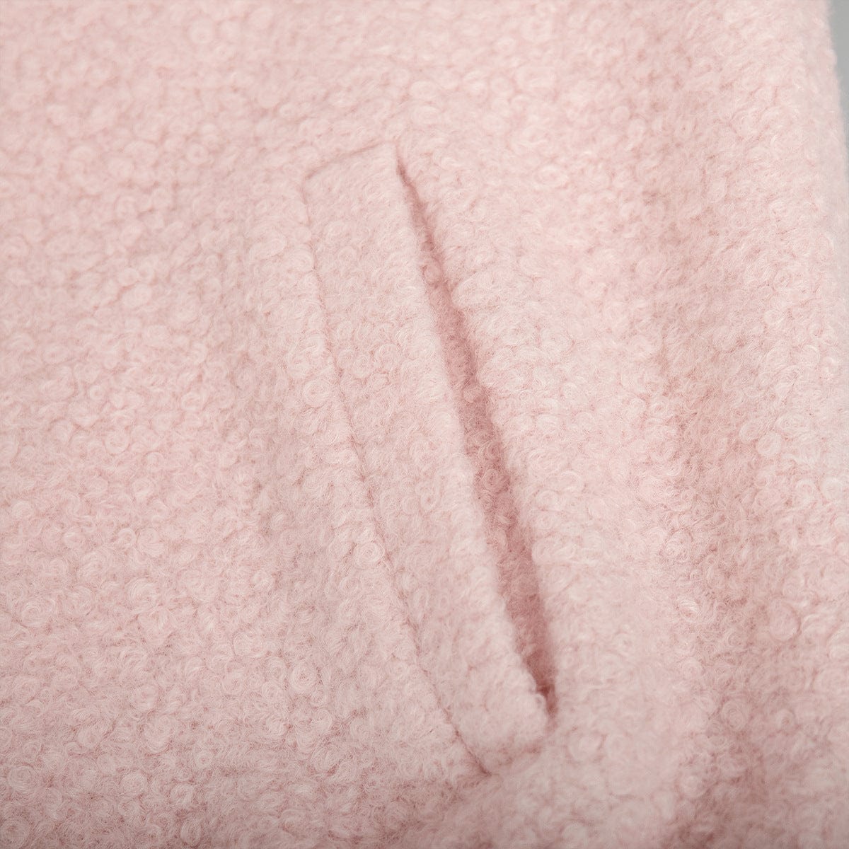 stylub Double Take Plush Mock Neck Snap Down Jacket with Pockets