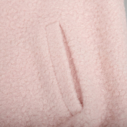 stylub Double Take Plush Mock Neck Snap Down Jacket with Pockets