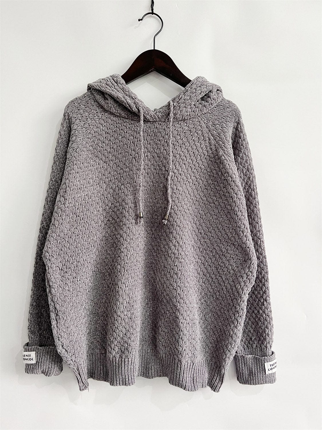 stylub Drawstring Long Sleeve  Hooded Sweater