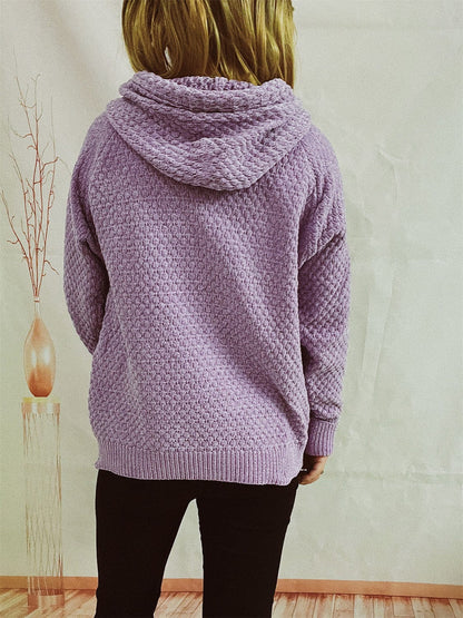 stylub Drawstring Long Sleeve  Hooded Sweater