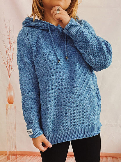 stylub Drawstring Long Sleeve  Hooded Sweater