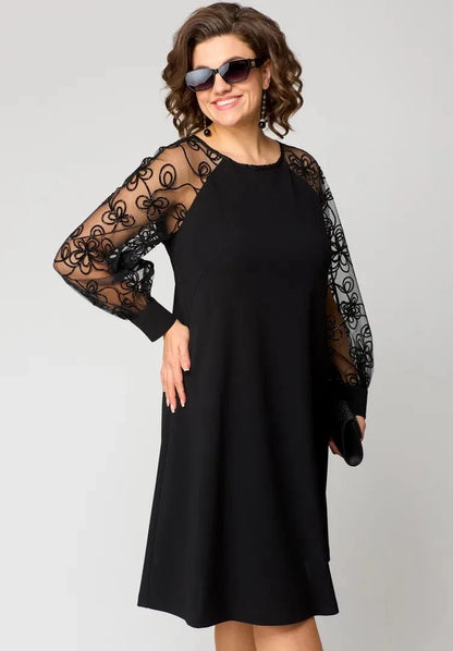 stylub Elara - Lace-Sleeve Dress
