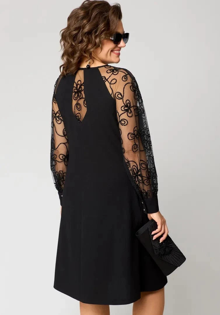 stylub Elara - Lace-Sleeve Dress