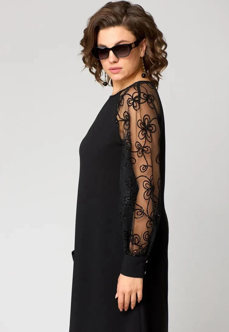 stylub Elara - Lace-Sleeve Dress