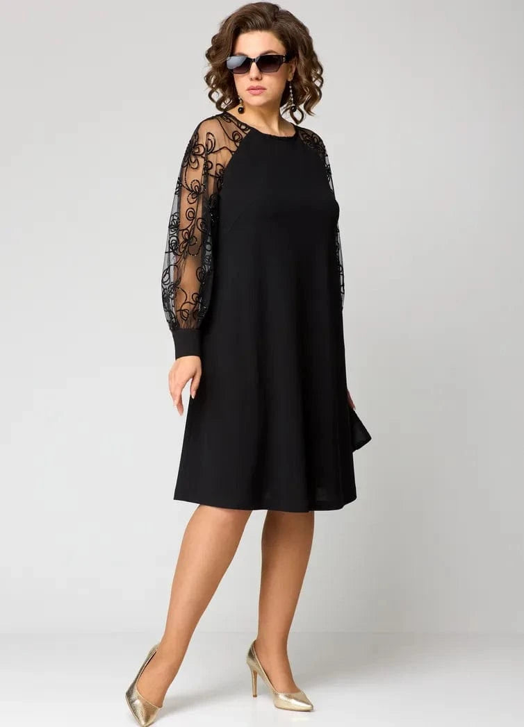 stylub Elara - Lace-Sleeve Dress