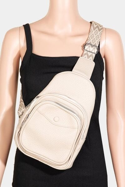stylub Fame Textured PU Leather Sling Bag