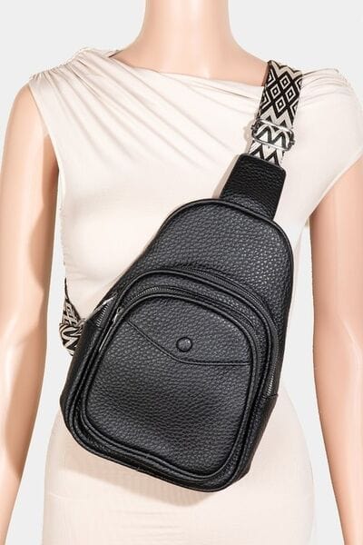 stylub Fame Textured PU Leather Sling Bag