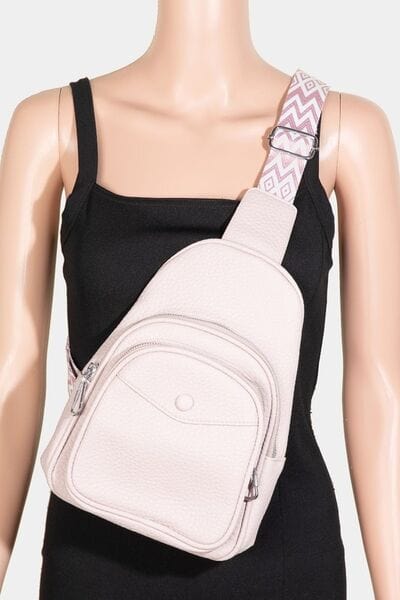 stylub Fame Textured PU Leather Sling Bag