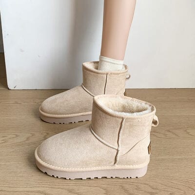 stylub Faux Fur Round Toe Platform Boots