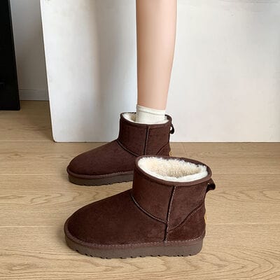 stylub Faux Fur Round Toe Platform Boots