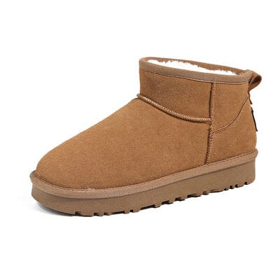 stylub Faux Fur Round Toe Platform Boots