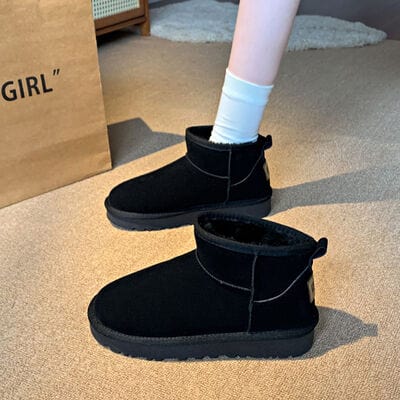 stylub Faux Fur Round Toe Platform Boots