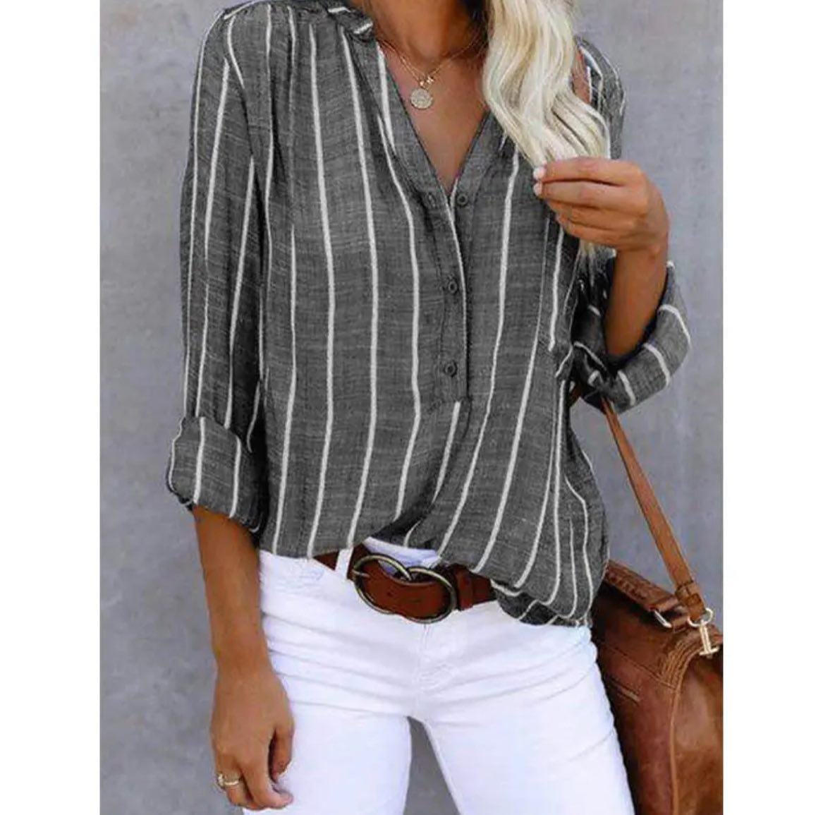 stylub Giana™ - Striped Casual Blouse