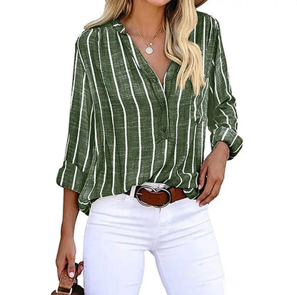 stylub Giana™ - Striped Casual Blouse