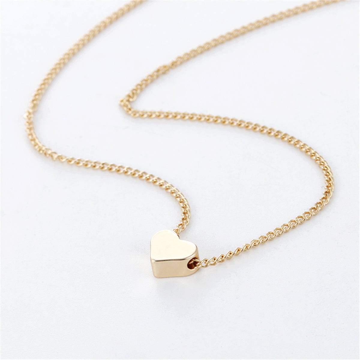 stylub Gold Double Sided Love Pendant Necklace for Women