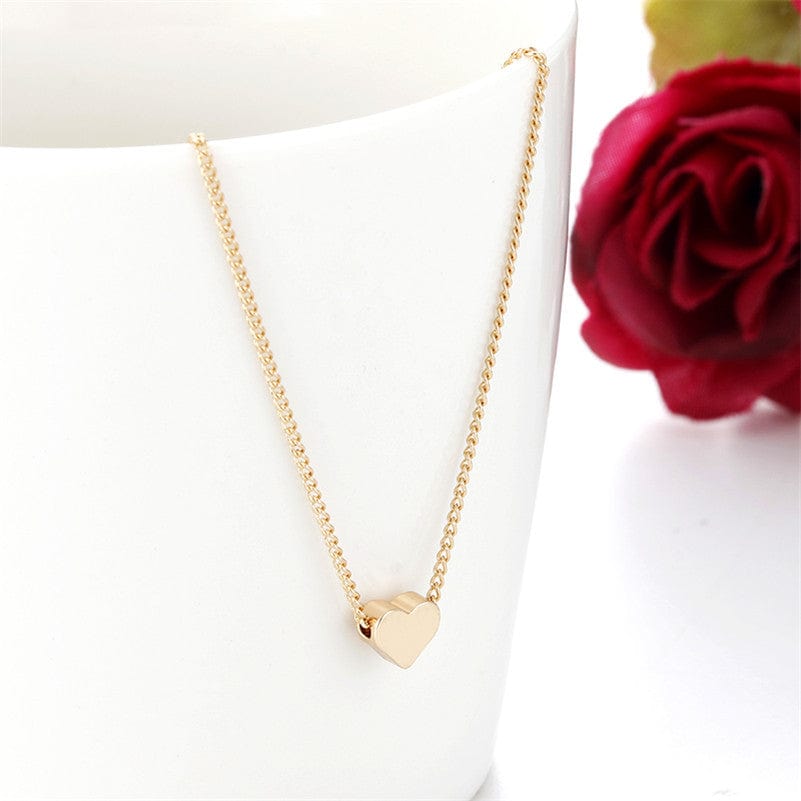 stylub Gold Double Sided Love Pendant Necklace for Women