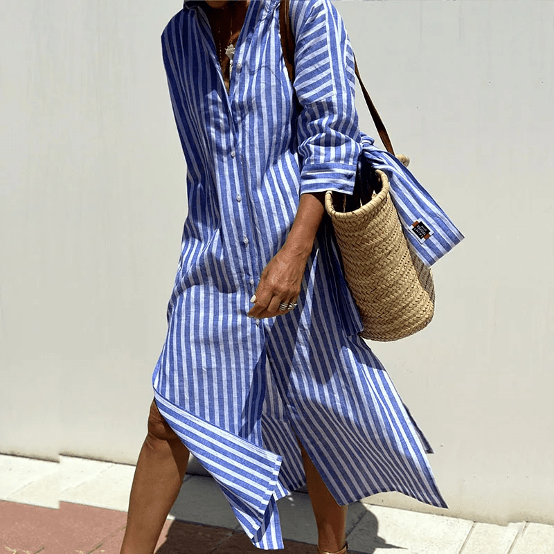 stylub GRACE - Elegant Striped Shirt Dress
