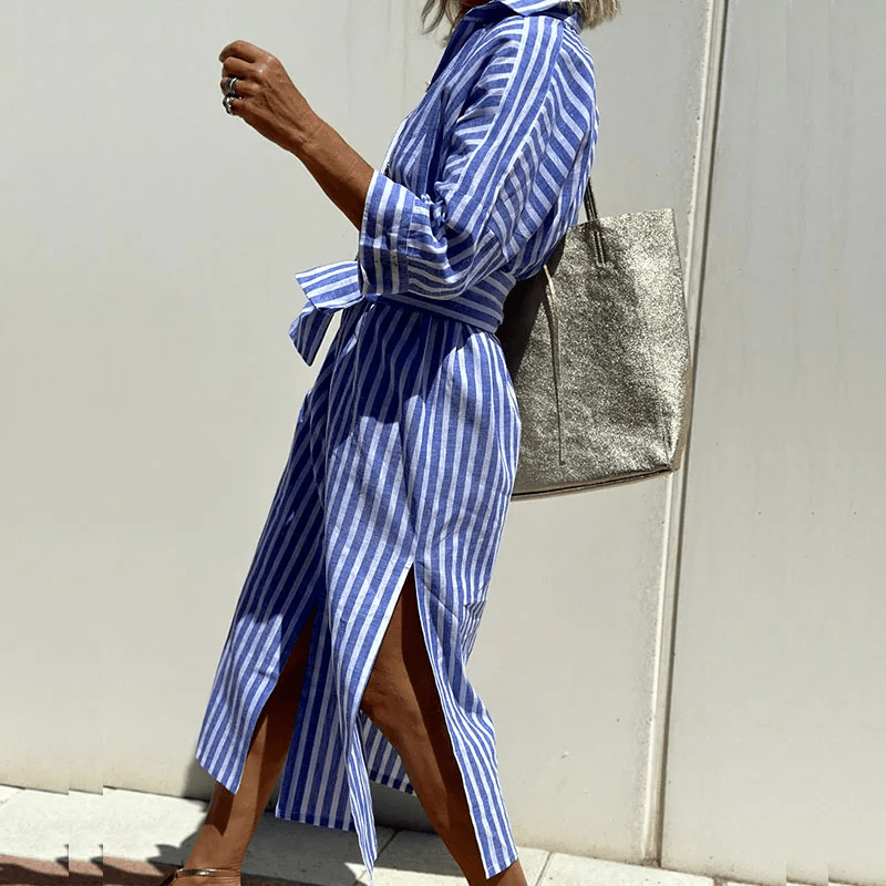 stylub GRACE - Elegant Striped Shirt Dress