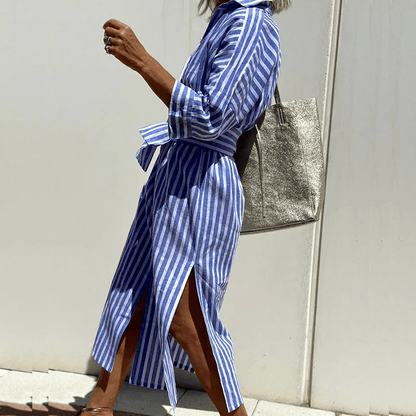 stylub GRACE - Elegant Striped Shirt Dress