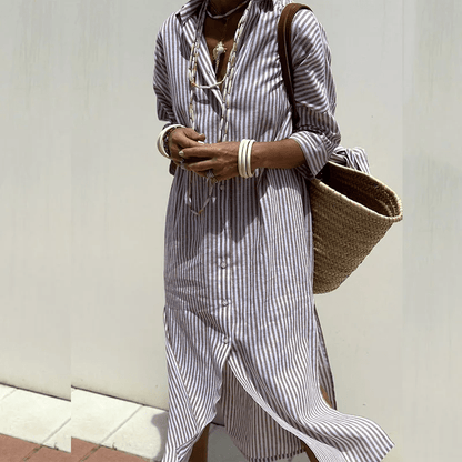 stylub GRACE - Elegant Striped Shirt Dress