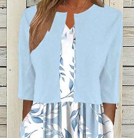 stylub Greer - Floral Print Midi Dress with Matching Jacket