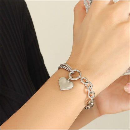 stylub Half Chunky Chain Titanium Steel Bracelet