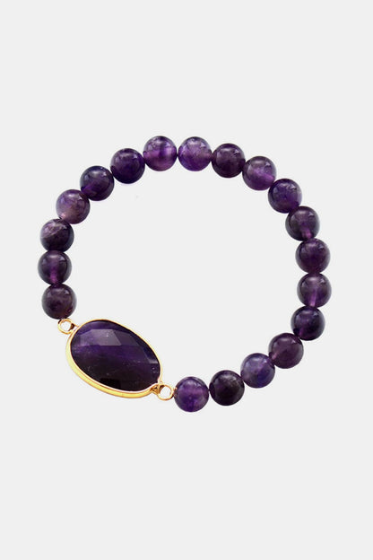 stylub Handmade Amethyst Beaded Bracelet