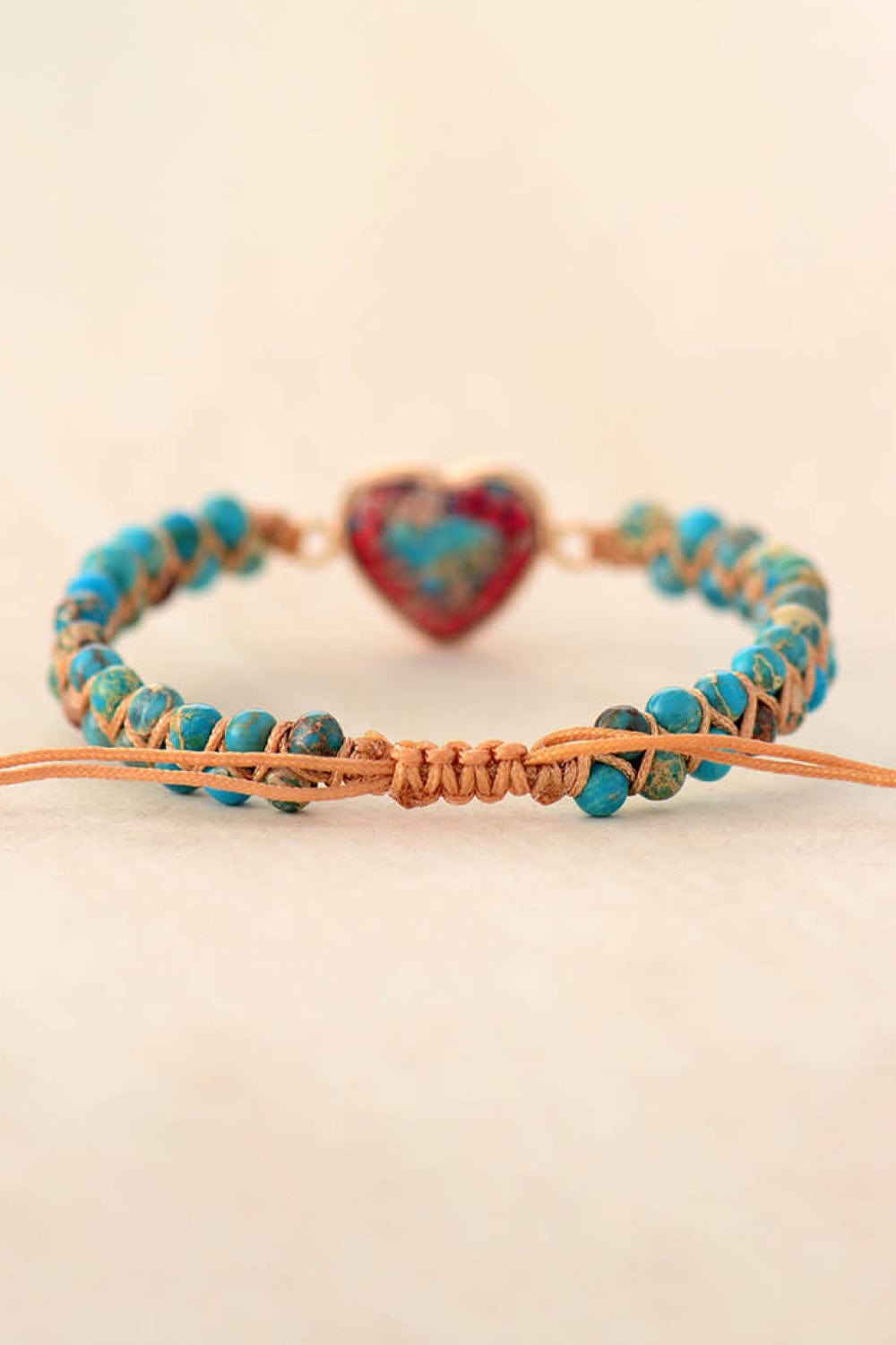 stylub Handmade Heart Shape Natural Stone Bracelet