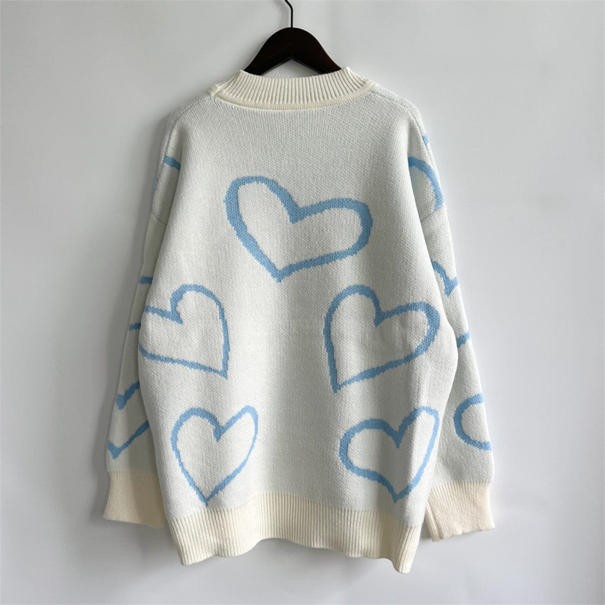 stylub Heart Pattern Long Sleeve Sweater
