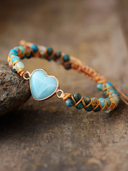 stylub Heart Shape Beaded Bracelet