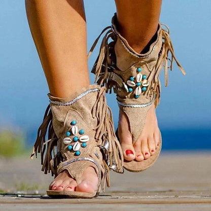 stylub Hera™ - Fringe Boho Sandals