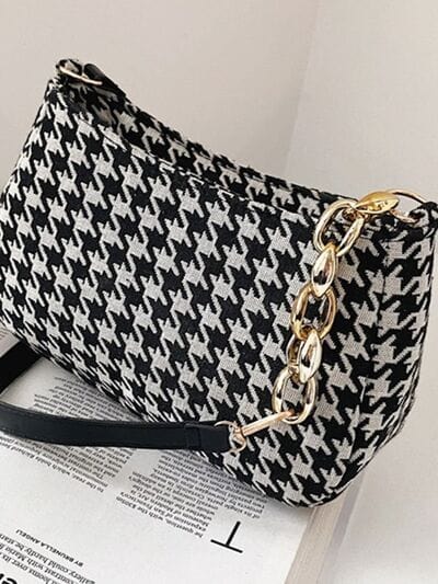stylub Houndstooth Polyester Handbag