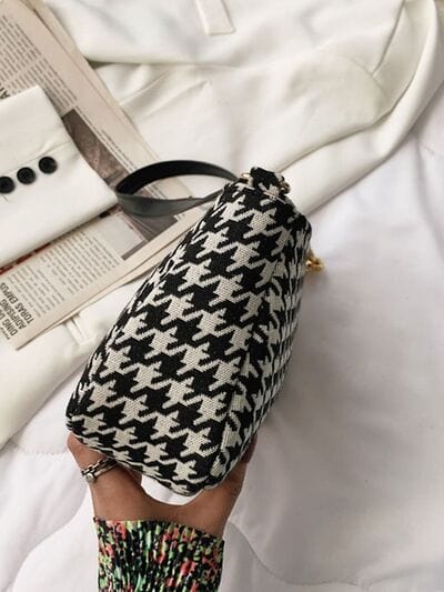 stylub Houndstooth Polyester Handbag