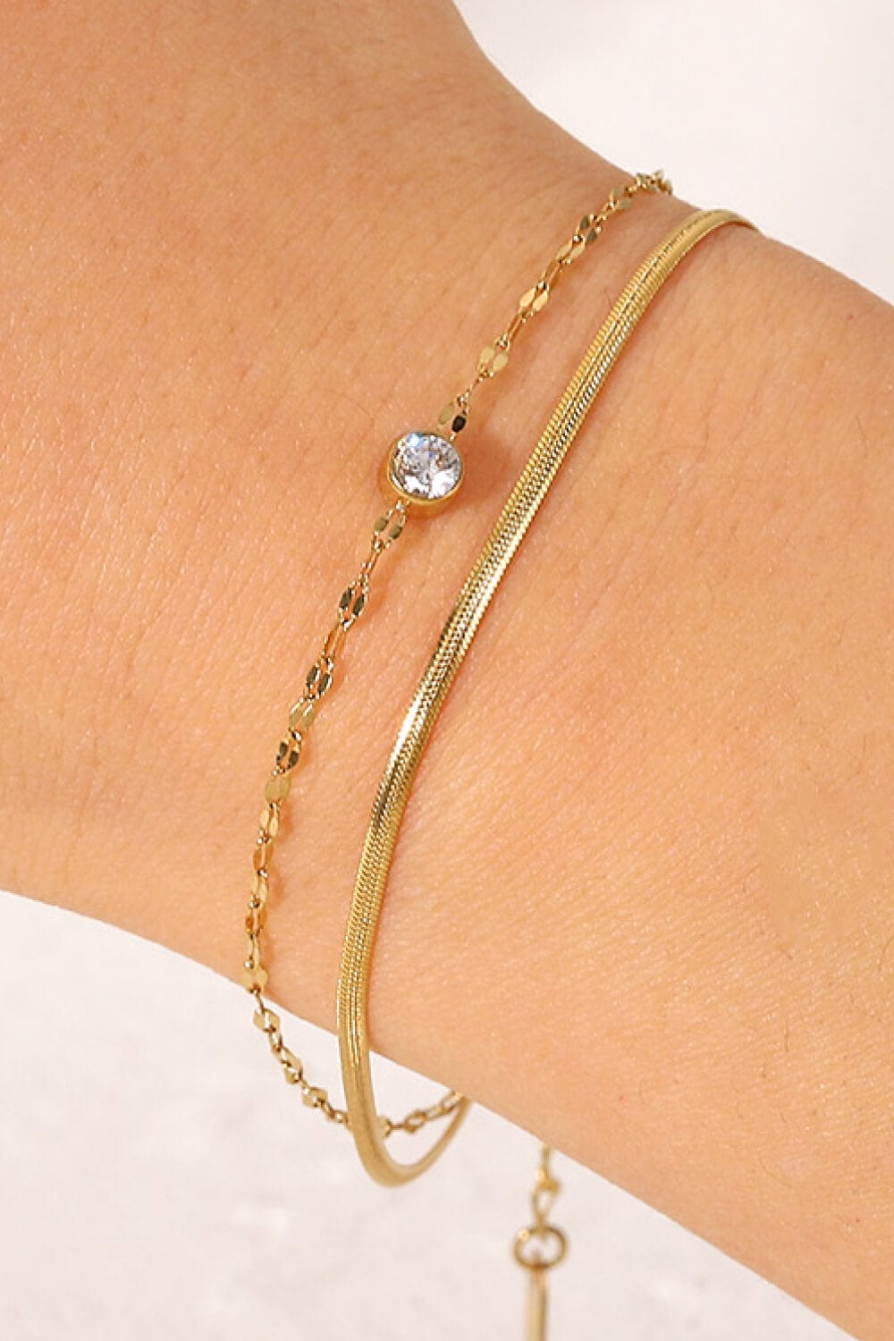stylub Icing on the Cake Rhinestone Double-Layered Bracelet