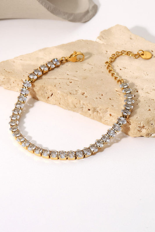 stylub Inlaid Zircon 18K Gold Plated Bracelet