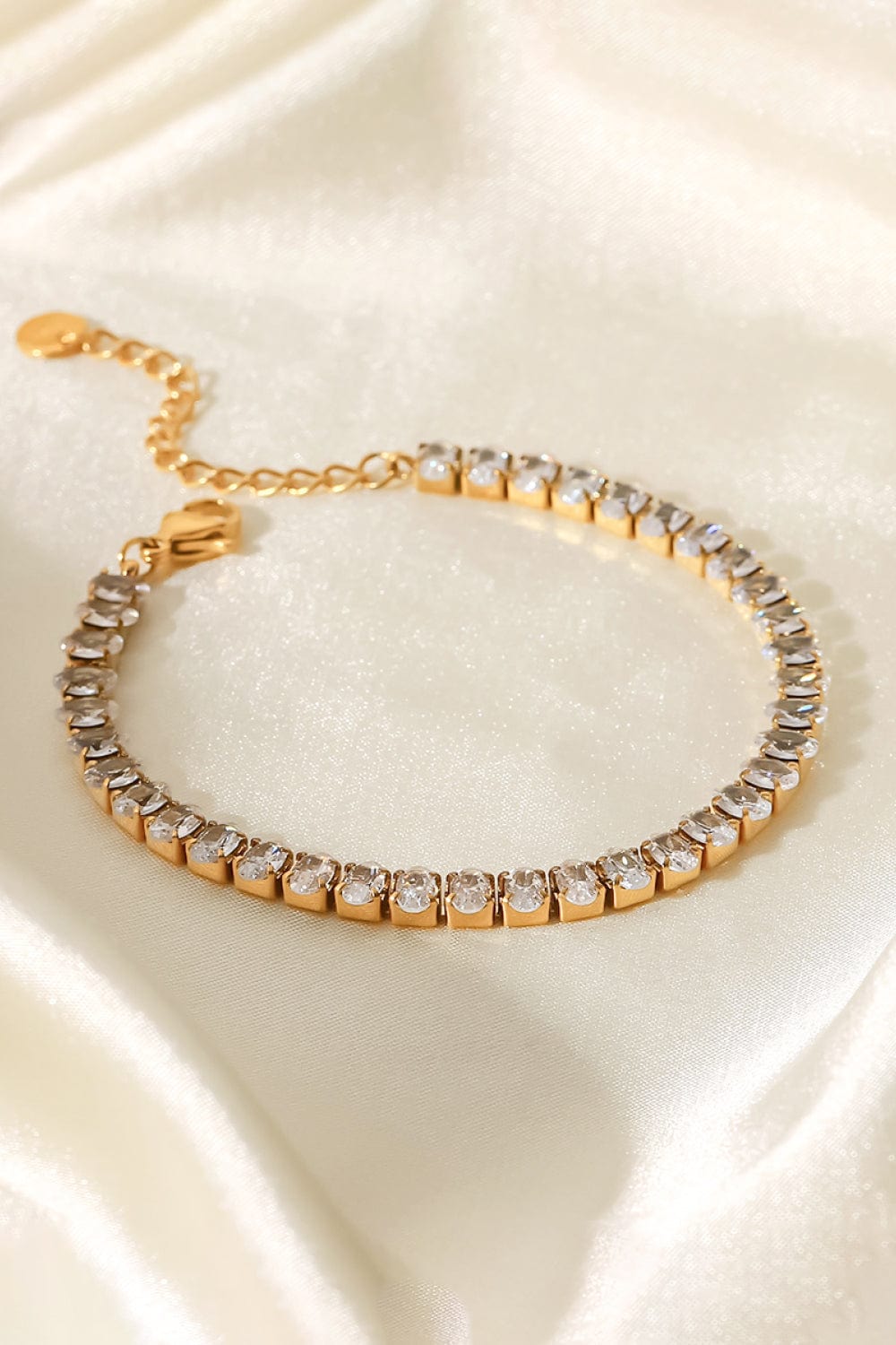 stylub Inlaid Zircon 18K Gold Plated Bracelet
