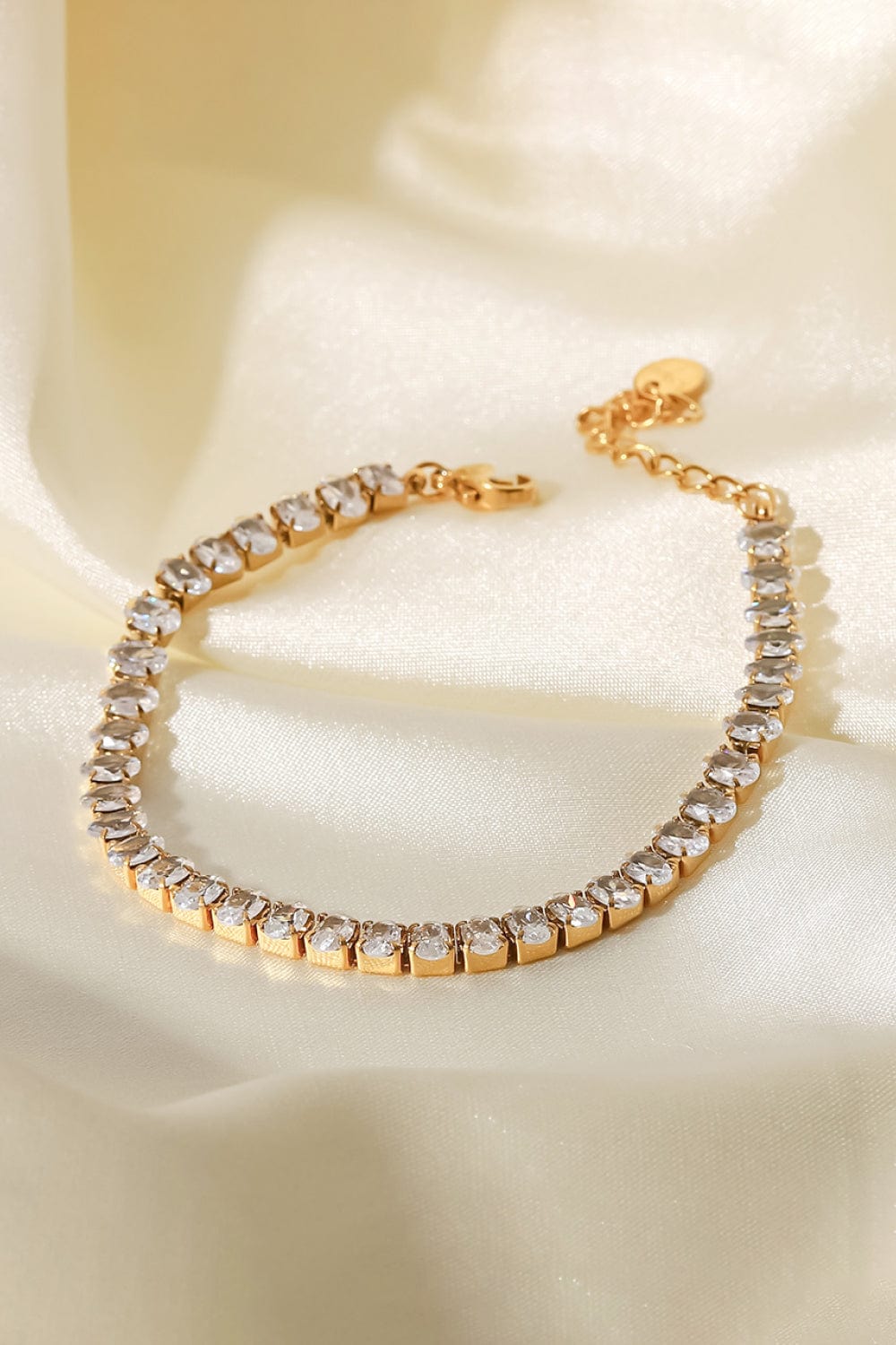 stylub Inlaid Zircon 18K Gold Plated Bracelet
