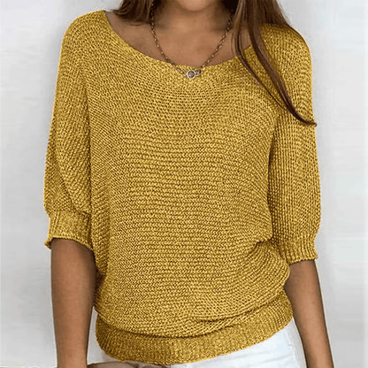 Stylub Irise™ | Lichte Zomertrui met 3/4 Mouwen – Comfort & Casual Elegantie