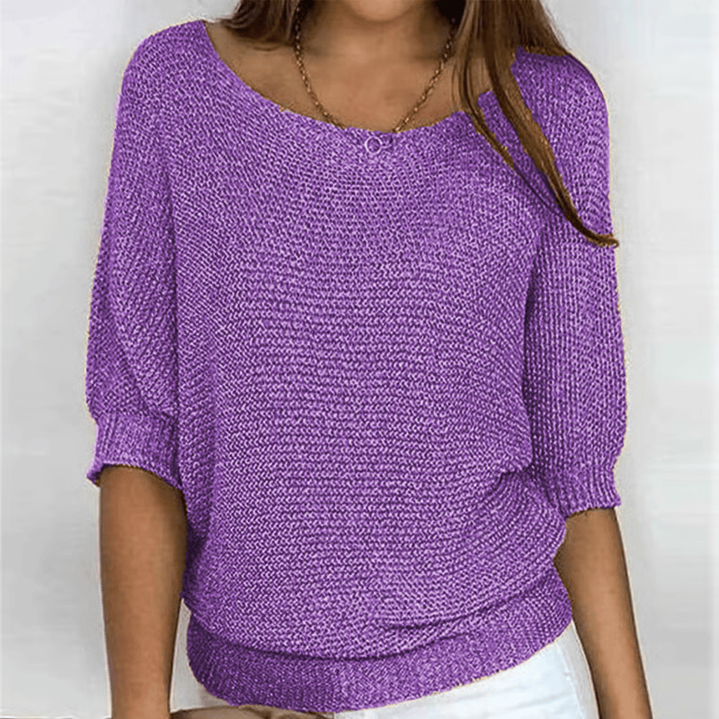 Stylub Irise™ | Lichte Zomertrui met 3/4 Mouwen – Comfort & Casual Elegantie