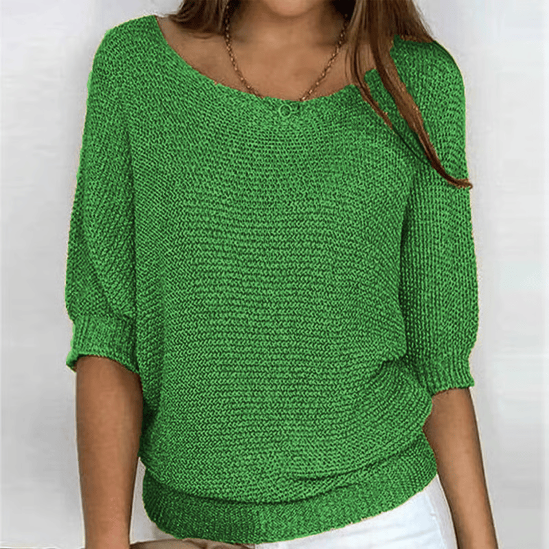 Stylub Irise™ | Lichte Zomertrui met 3/4 Mouwen – Comfort & Casual Elegantie